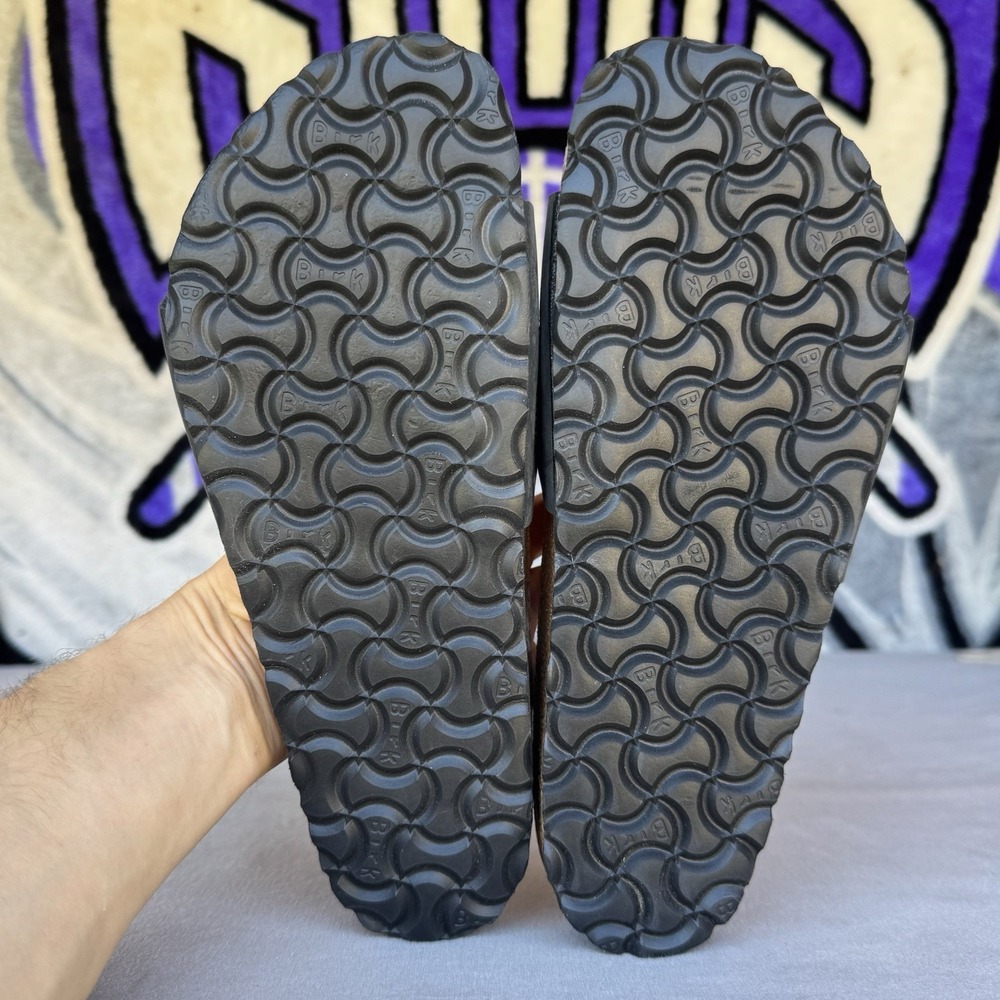 Size 39/W8 - Birkenstock Madrid BS BLACK Birko-Flor Sandal Women's - Picture 5 of 7